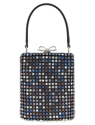 'Multi Crystal Chainmail' mini handbag
