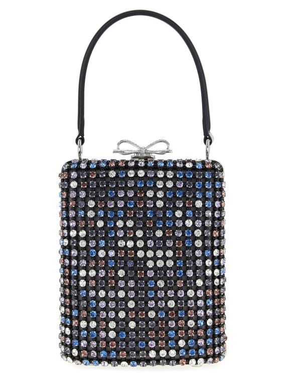 'Multi Crystal Chainmail' mini handbag #1