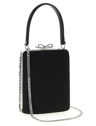 'Multi Crystal Chainmail' mini handbag #