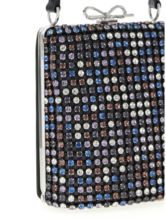 'Multi Crystal Chainmail' mini handbag #