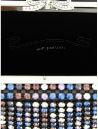 'Multi Crystal Chainmail' mini handbag #