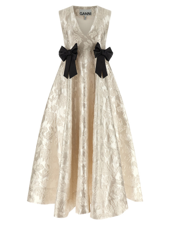 'Cloque V-Neck' dress #1