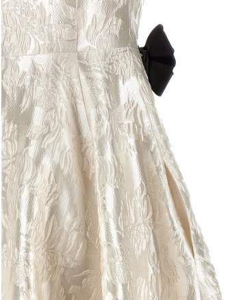 'Cloque V-Neck' dress #