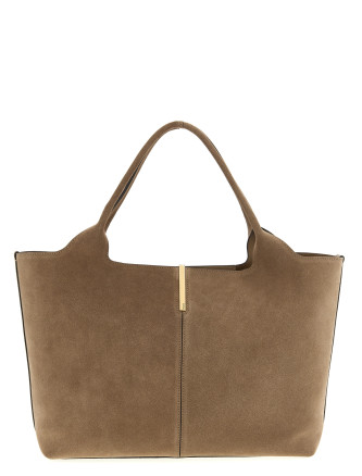 Small to medium suede shopping bag