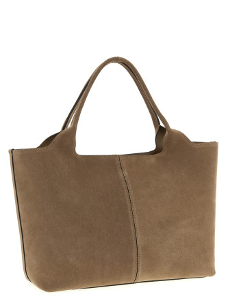 Small to medium suede shopping bag #