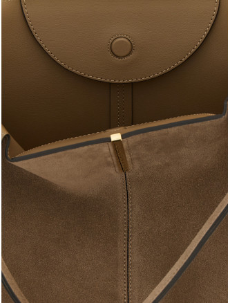 Small to medium suede shopping bag #