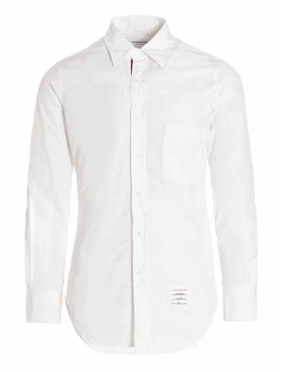 Solid poplin shirt #1