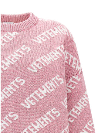 Lurex monogram sweater #