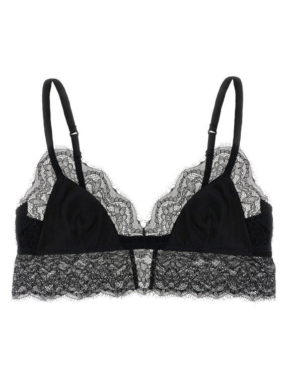 Lace satin bra #1