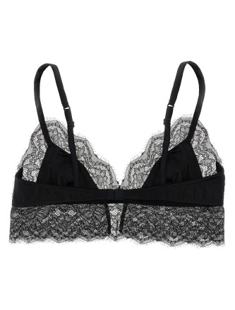 Lace satin bra #