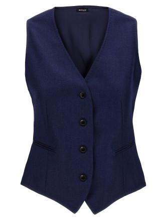 Silk cashmere vest