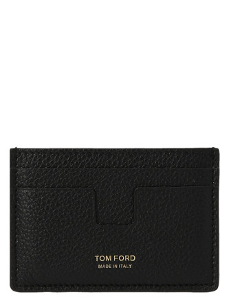 Logo leather card holder
