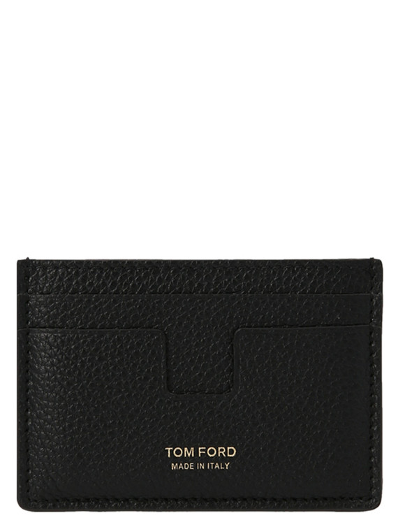 Logo leather card holder #1
