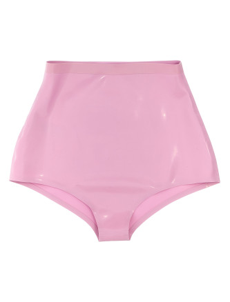 Latex high waist briefs