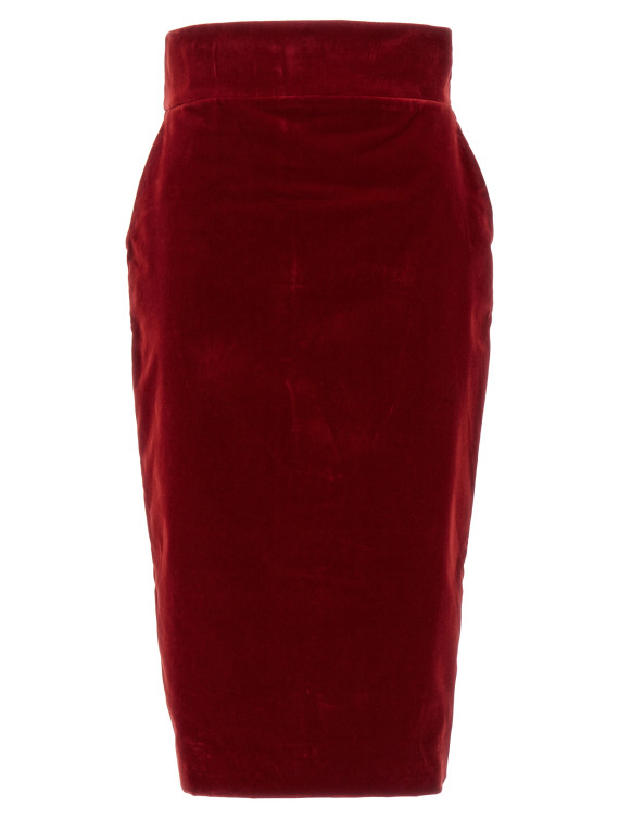 Velvet midi skirt #1
