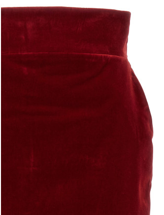 Velvet midi skirt #