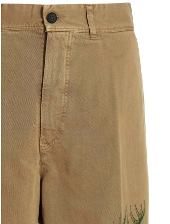 Printed cotton trousers #