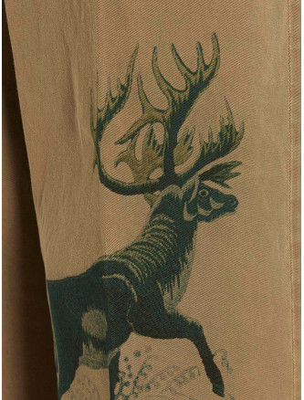 Printed cotton trousers #