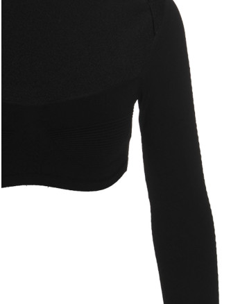 Ribbed cropped sweater #