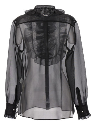 Plastron and ruffle shirt #