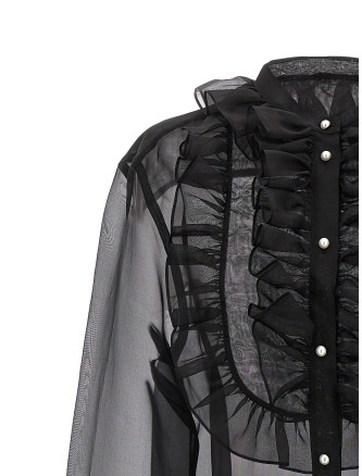 Plastron and ruffle shirt #