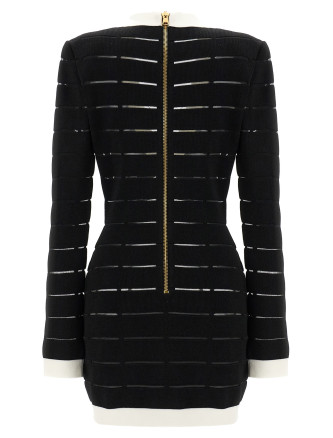 Two-tone knit dress #