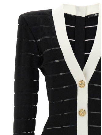 Two-tone knit dress #