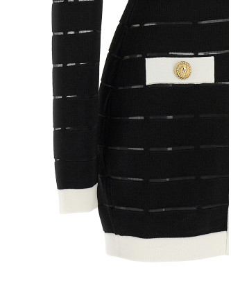 Two-tone knit dress #