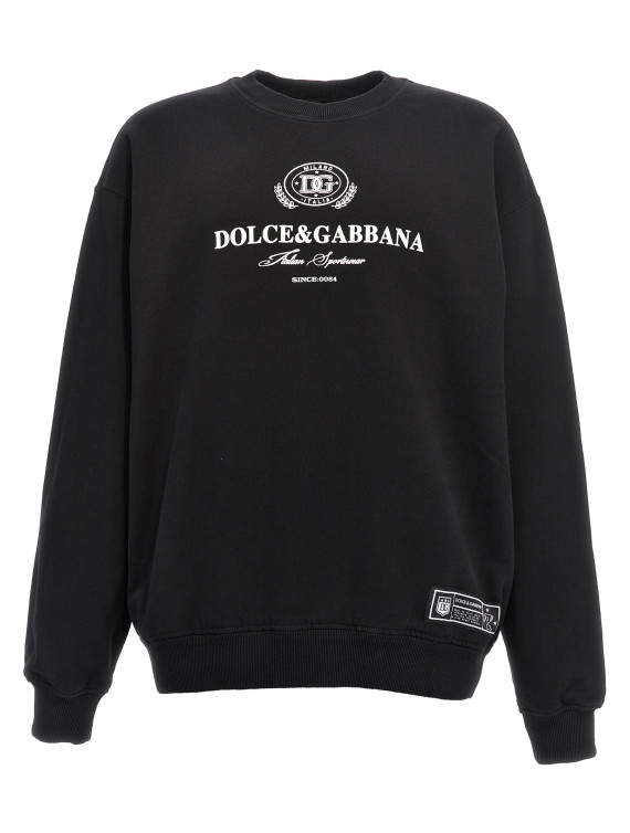 Flocked logo sweatshirt #1