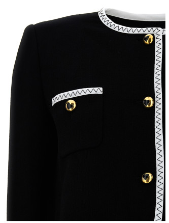 Crepe short jacket #