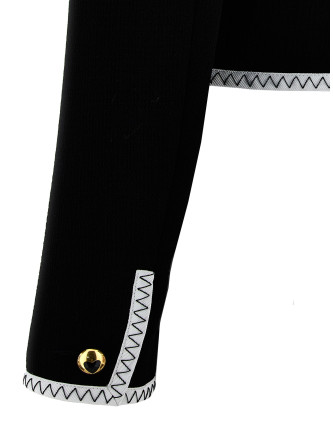 Crepe short jacket #