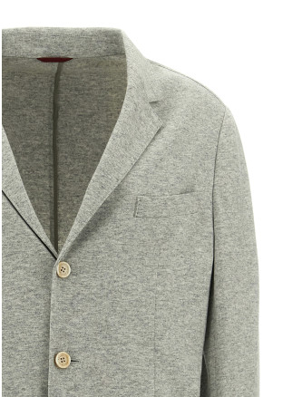 Single-breasted cashmere blazer #