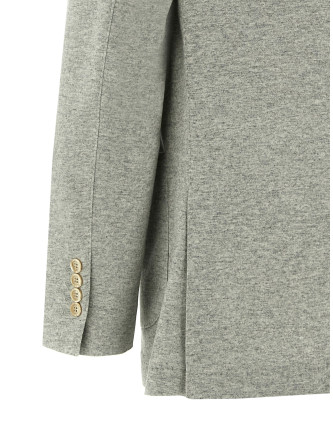 Single-breasted cashmere blazer #