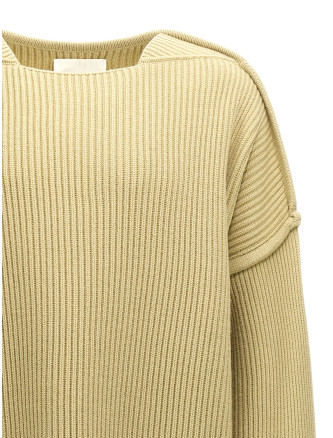 Geometric neckline sweater #