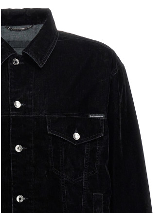 Velvet shirt jacket #