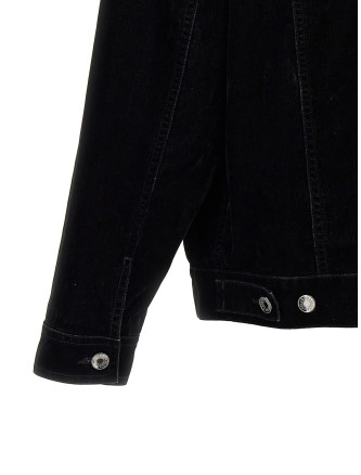 Velvet shirt jacket #