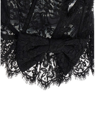 Lace bow bustier top #