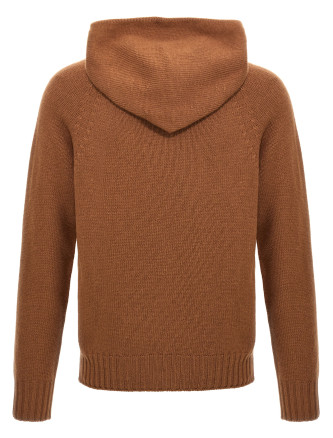 Wool hooded sweater #