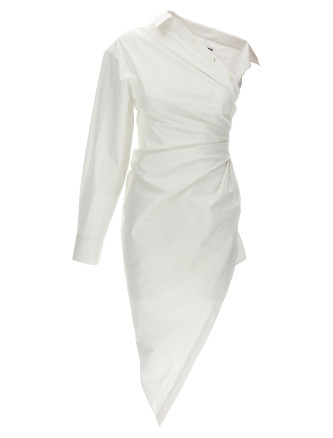 Asymmetrical shirt dress