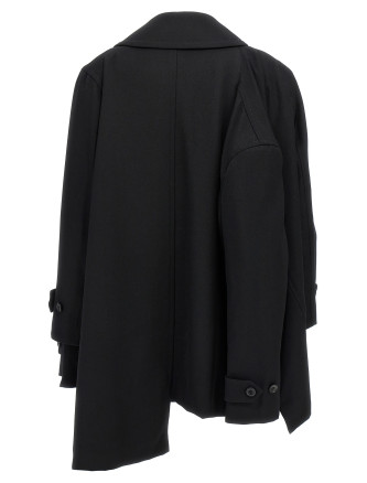 Double-breasted coat 4 sleeves #