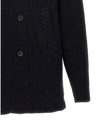 Double-breasted wool coat #