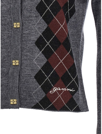 Argyle cardigan #