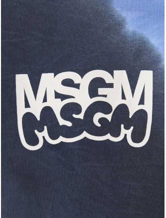 Logo print tie dye sweatshirt by Burro Studio #