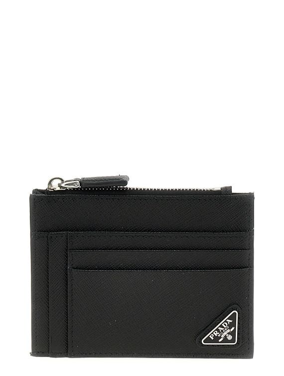 Saffiano logo card holder #1
