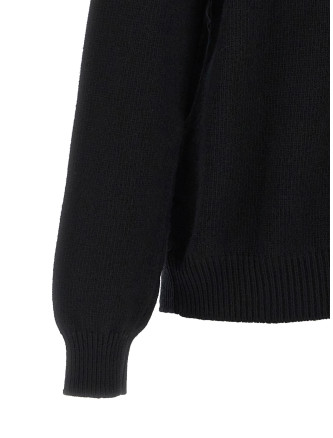 Logo bimaterial cardigan #