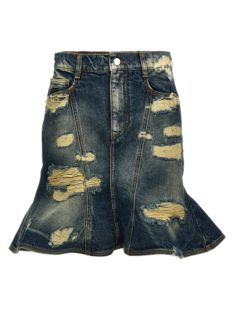 'The Rip And Repair Straight Jean' skirt