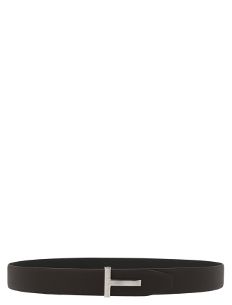 Leather reversible belt