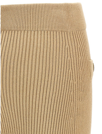 Ribbed midi skirt #