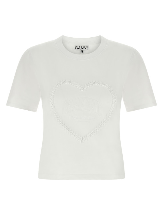 Heart embroidery T-shirt #1