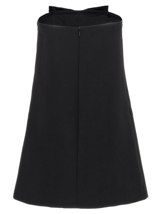'Black Crepe Bandeau Mini' dress #